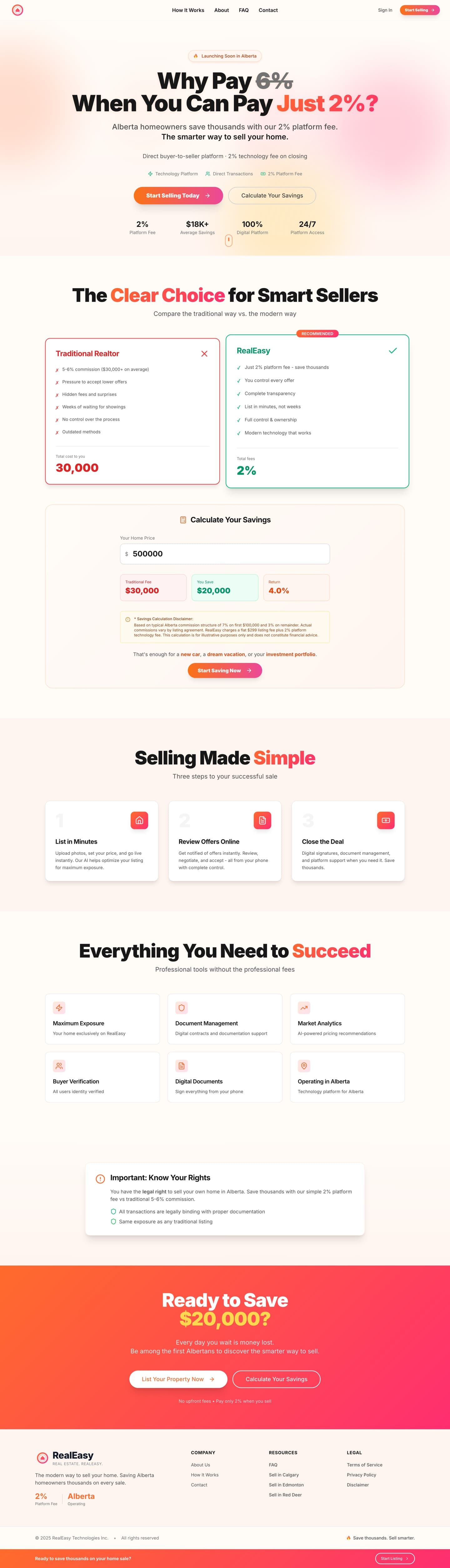 The RealEasy website